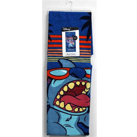 Lilo & Stitch Microfiber Beach Towel 27x54" - Walmart.com