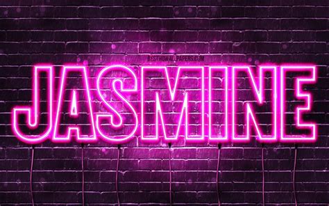 Download wallpapers Jasmine, 4k, wallpapers with names, female names ...