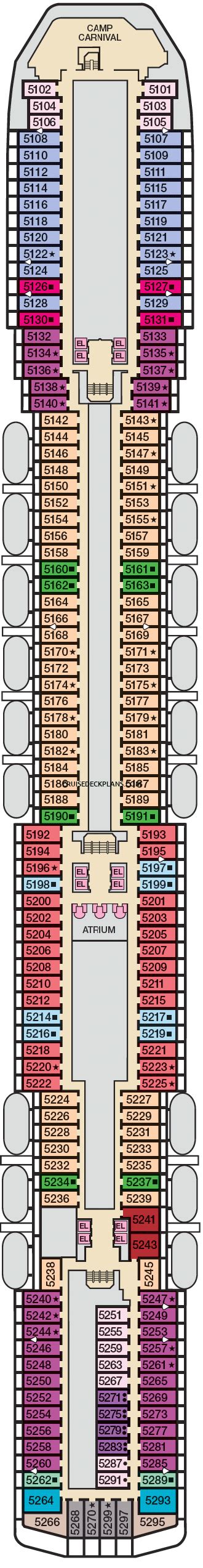 Carnival Legend Upper Deck Plan Tour