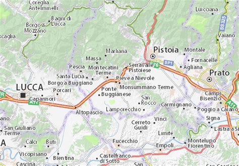 MICHELIN Monsummano Terme map - ViaMichelin