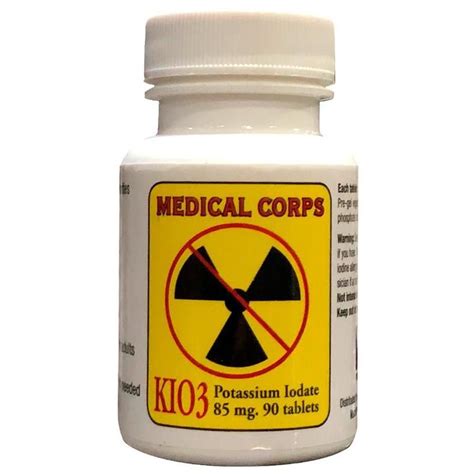 Potassium Iodide Anti-Radiation Tablets (130mg, 60ct) - My Patriot Supply | Medical equipment ...