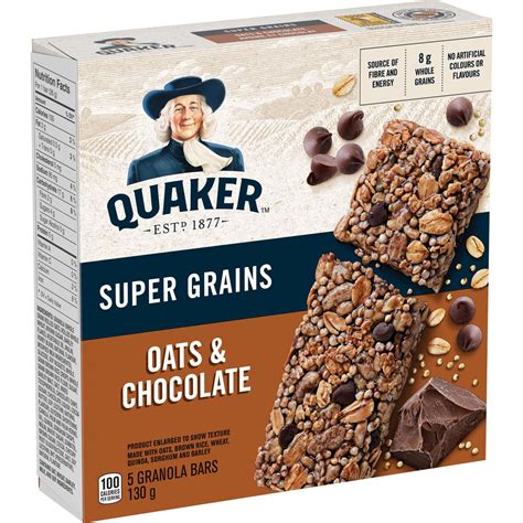 Quaker Chewy Super Grain Oats & Chocolate Granola Bars | Walmart Canada