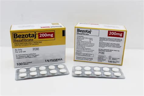 Bezafibrate 200mg Tablet Supplier PAN India - Taj Generics Pharmaceuticals | Taj Pharma