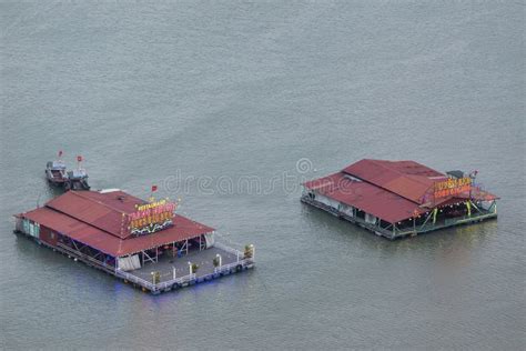 The Floating Restaurants, Cat Ba Town, Vietnam Editorial Stock Photo ...