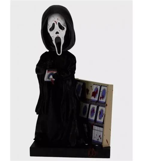 ROYAL BOBBLES GHOST Face VHS Blood Splatter Bobblehead Scream Horror Exclusive $59.97 - PicClick