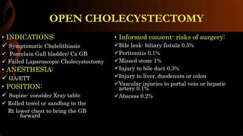 Open cholecystectomy/ operative surgery