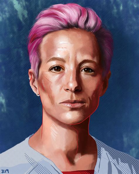 Megan Rapinoe Portrait Digital Illustration Print | Etsy