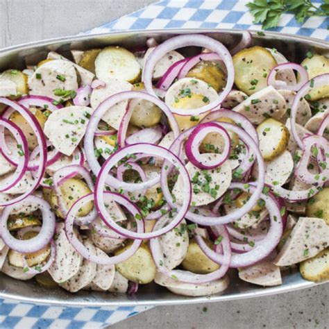 Sausage Salad (Bavarian Wurstsalat) Authentic Recipe