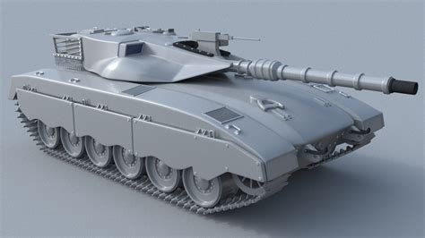 3D Tank Modeled Merkava - TurboSquid 1208874