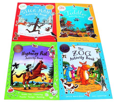 Julia Donaldson and Axel Scheffler 4 Activity Books - Ages 5-7 - Paper ...