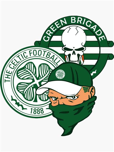 "Green Brigade -ULTRAS Celtic- " Sticker for Sale by LisaAngelLtd ...