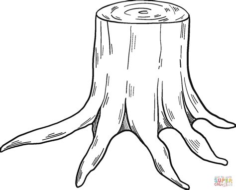 Tree Stump Coloring Page Free Printable Coloring Pages | The Best Porn Website