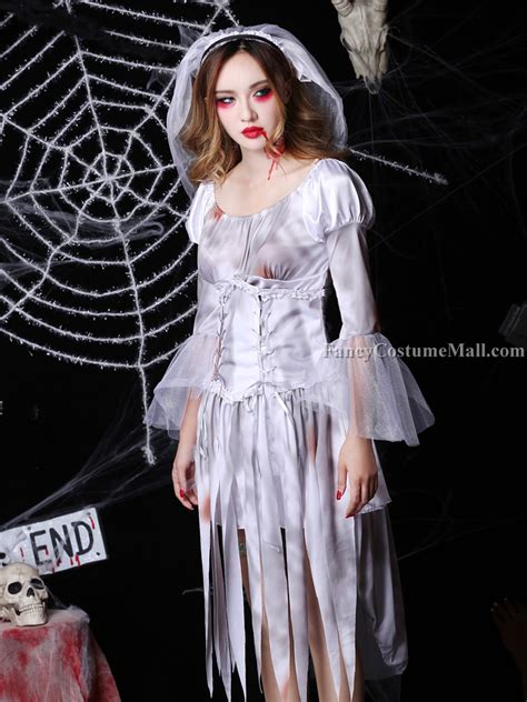 Bloody Ghost Bride Cosplay Halloween Costume - Fancy Costume Mall