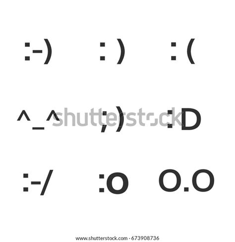 Emoji Faces Keyboard Symbols Smile Symbols: vetor stock (livre de ...