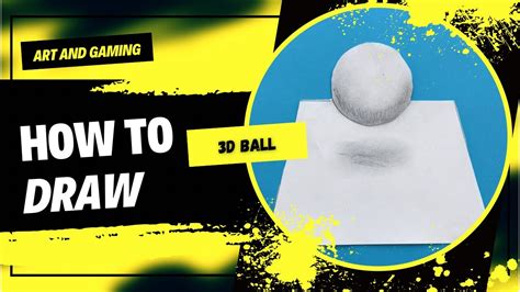 How to draw 3D ball ⚪️ easy and fast!!! - YouTube