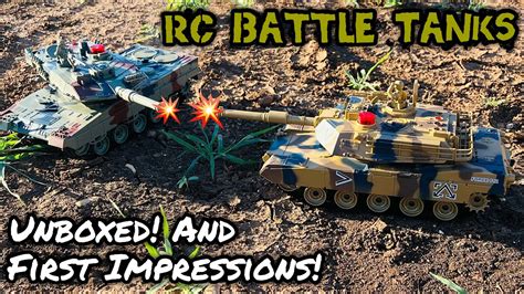 Rc Battle tanks! Unboxing and first battle! - YouTube