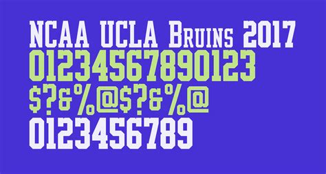 NCAA UCLA Bruins 2017 Condensed free Font - What Font Is