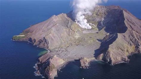 Drone Photos Show Aftermath Of White Island Volcano Eruption