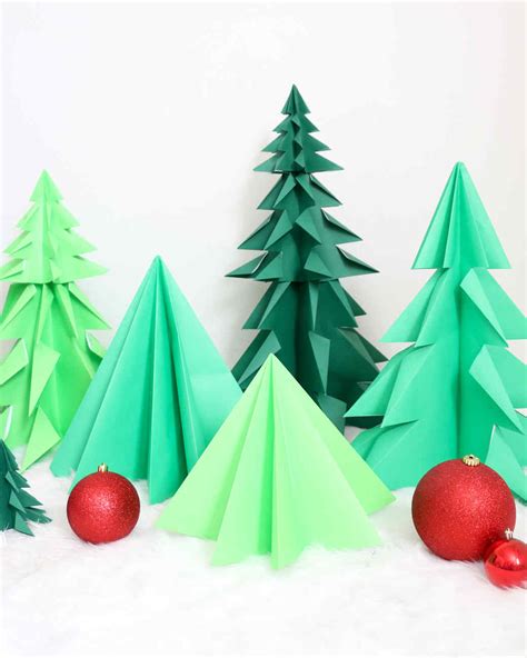 Origami Christmas Trees