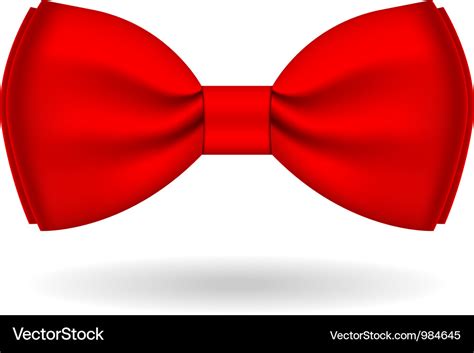 Red bow-tie Royalty Free Vector Image - VectorStock