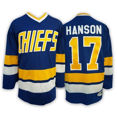 HANSON brothers SLAPSHOT movie CHIEFS jersey - BLUE | Buz hokeyi, Hokey, Sport outfits