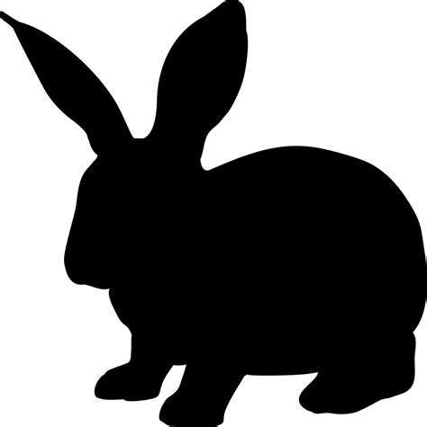 Rabbit, Animal, Hare, Silhouette, Nature, Vector - Rabbit Silhouette Clipart - Full Size Clipart ...