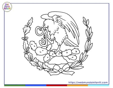 Escudo de México para Colorear e Imprimir