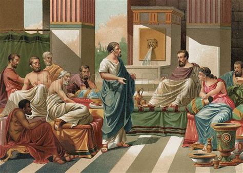 In Ancient Greece men often philosophised after eating a banquet ...