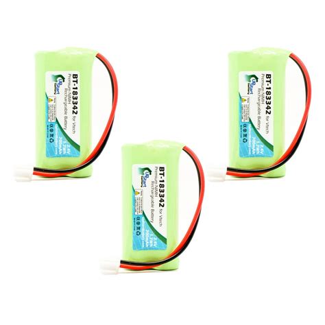 3x Pack - AT&T BT166342 Battery - Replacement for AT&T Cordless Phone Battery (700mAh, 2.4V, NI ...