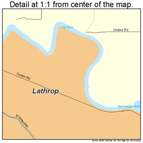 Lathrop California Street Map 0640704