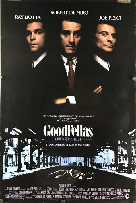 GOODFELLAS, Original Mafia Crime Vintage Movie Poster - Original ...