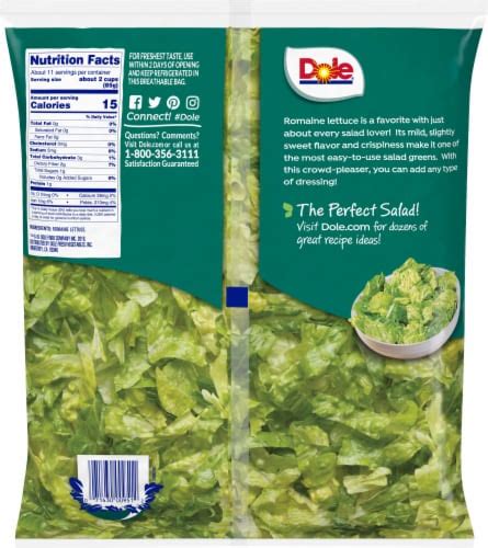 Dole Chopped Salad Romaine Lettuce, 32 oz - Fry’s Food Stores