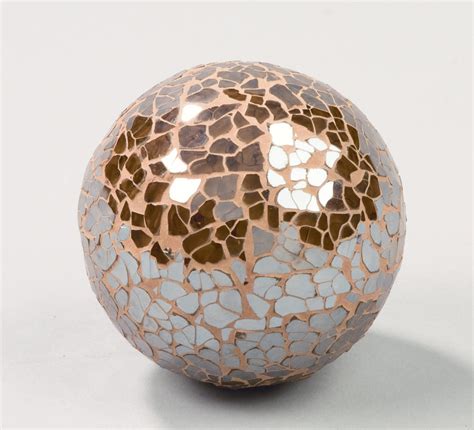 Brown Mosaic Glass Balls - Tripar International, Inc.