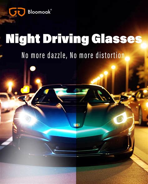 Bloomoak Night Driving Glasses Anti Glare from Headlights, Polarized L