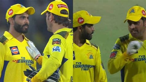 Watch: Fuming MS Dhoni's heated conversation with Jadeja after CSK's playoffs qualification ...