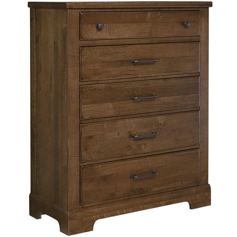 Artisan & Post Cool Rustic Solid Wood 5 Drawer Chest | Rooms and Rest | Chest - Chest of Drawers