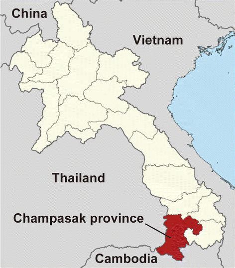 A map of the study area (Champasak Province, Lao PDR) | Download ...