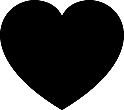 Black Heart Clip Art at Clker.com - vector clip art online, royalty free & public domain