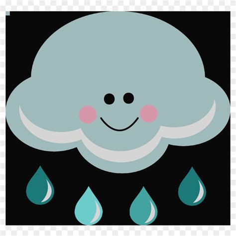 Clipart Cute Rain Cloud - Free Transparent PNG Clipart Images Download