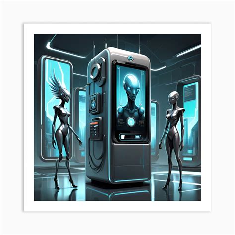 A Futuristic Digital Painting Art Print by digphoto123 - Fy