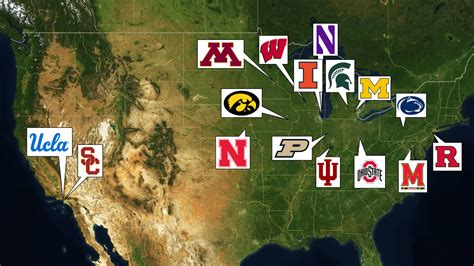 Big 12 Conference Map