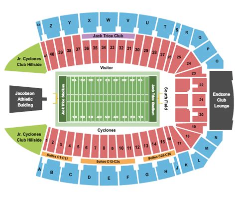 Jack Trice Stadium Seating Chart | Jack Trice Stadium | Ames, Iowa