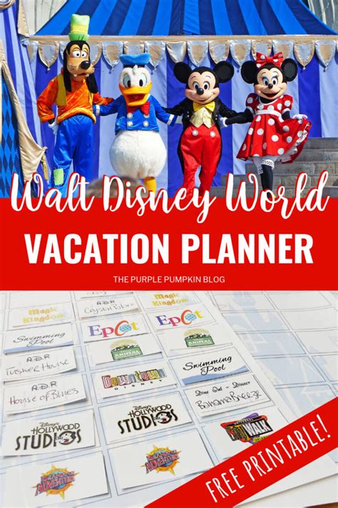 Orlando, Walt Disney World Vacation Planner | Free Printable