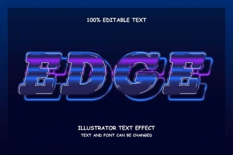 Edge - Text Effect Graphic by 4gladiator.studio44 · Creative Fabrica