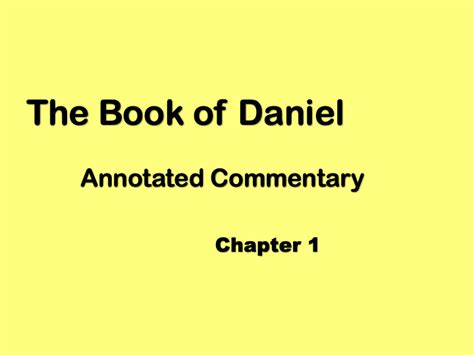 Daniel Chapter 1 – A Skeptics Guide to the Bible