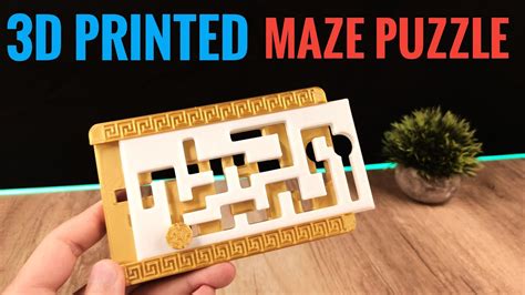 3D Printed Double Hard Puzzle Maze - 3D Printing Timelapse - YouTube