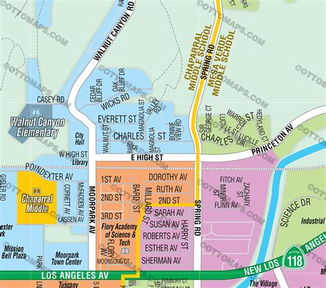 Moorpark Unified School District Map - Ventura County, CA – Otto Maps