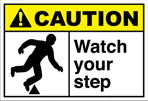 Caution Sign watch your step - SafetyKore