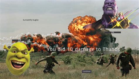 Shrek vs Thanos by TheCurryGodhimself