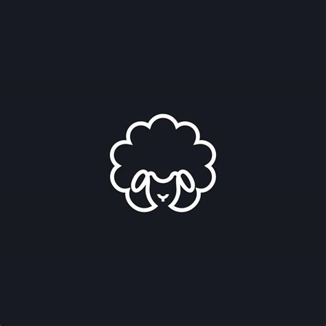 sheep logo vector icon line illustration 6874895 Vector Art at Vecteezy